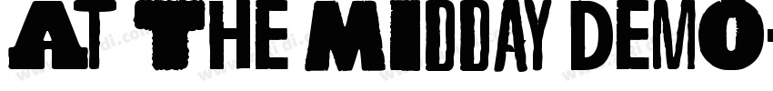 At The Midday Demo字体转换